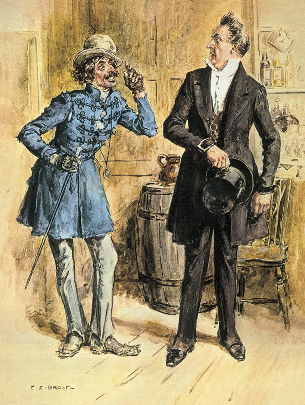 Mr. Pecksniff képmutatása alkotó: Charles Edmund Brock