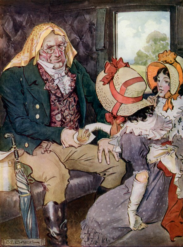 ?Hálásan vették a felajánlott édességeket.? alkotó: Charles Edmund Brock