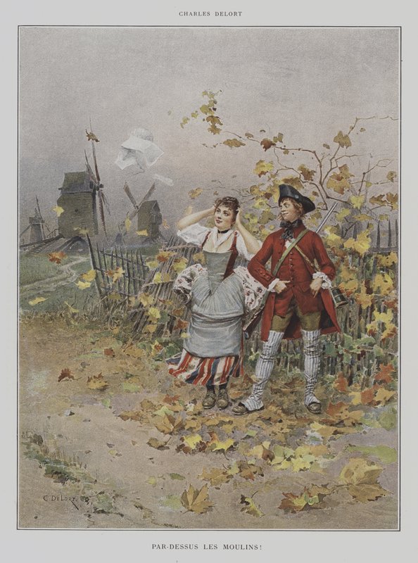 A malmok fölött! alkotó: Charles Edouard Delort