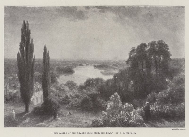 A Temze völgye a Richmond Hilltől alkotó: Charles Edward Johnson