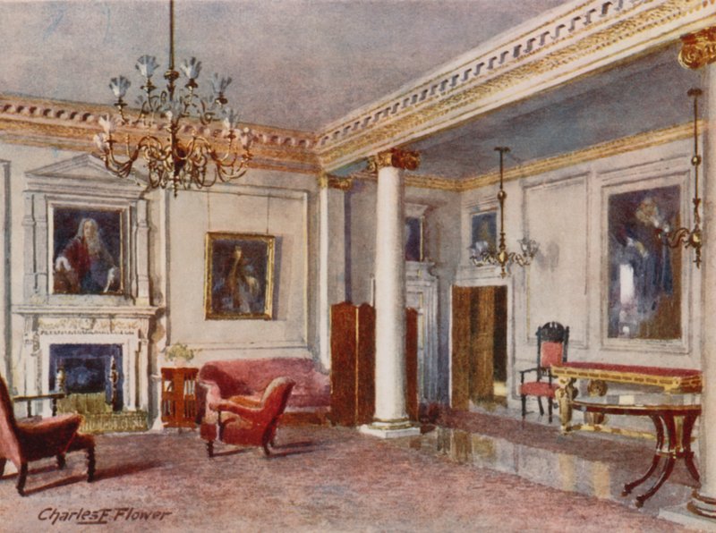 The Reception Room, 10 Downing Street, 1906 alkotó: Charles Edwin Flower