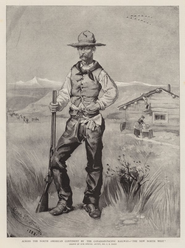 Az észak-amerikai kontinensen keresztül a kanadai-csendes-óceáni vasúton, a The New North West alkotó: Charles Edwin Fripp