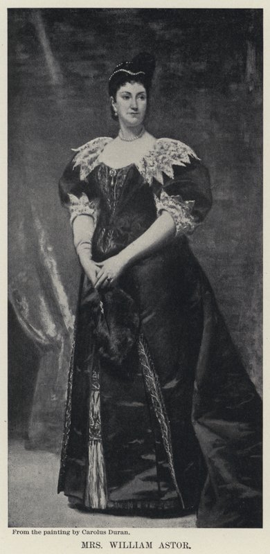 William Astor asszony (litho) alkotó: Charles Emile Auguste Carolus Duran
