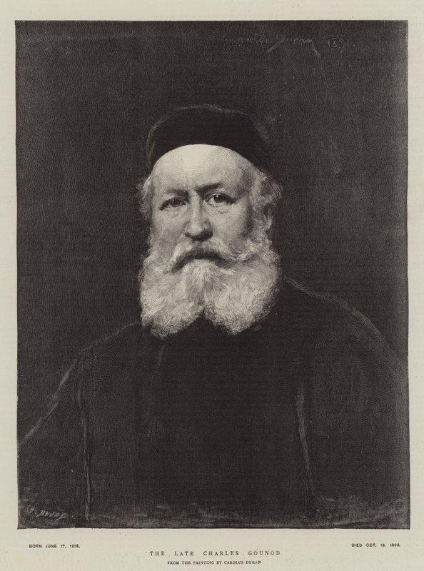 A néhai Charles Gounod alkotó: Charles Emile Auguste Carolus Duran