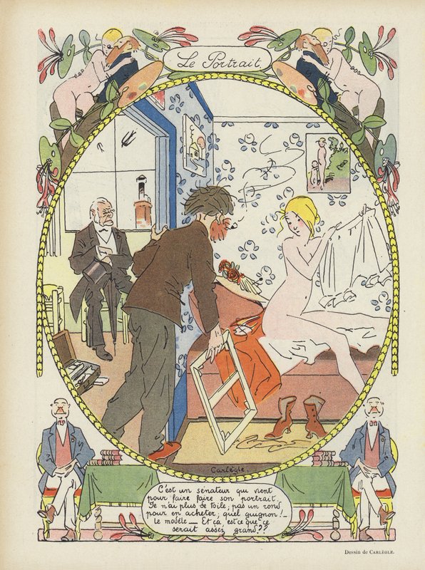 A portré. Illusztráció Le Rire alkotó: Charles Emile Egli