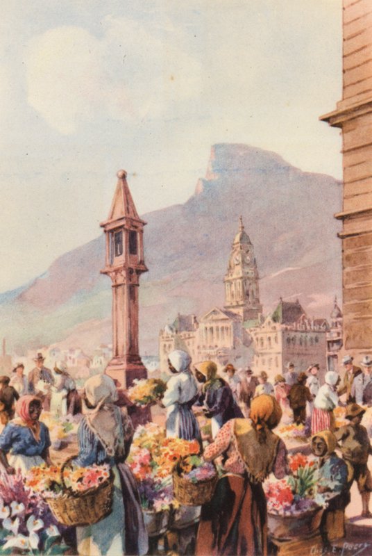 Dél-Afrika: Capetown (színes litográfia) alkotó: Charles Ernest Peers