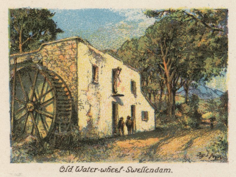 Dél-Afrika: Swellendam (színes litográfia) alkotó: Charles Ernest Peers