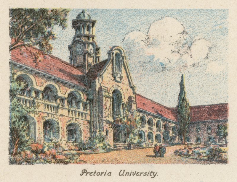 Dél-Afrika: Pretoria University (színes litho) alkotó: Charles Ernest Peers