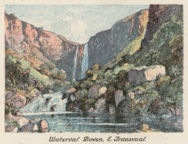 Dél-Afrika: Waterval Boven, E Transvaal (színes litográfia) alkotó: Charles Ernest Peers