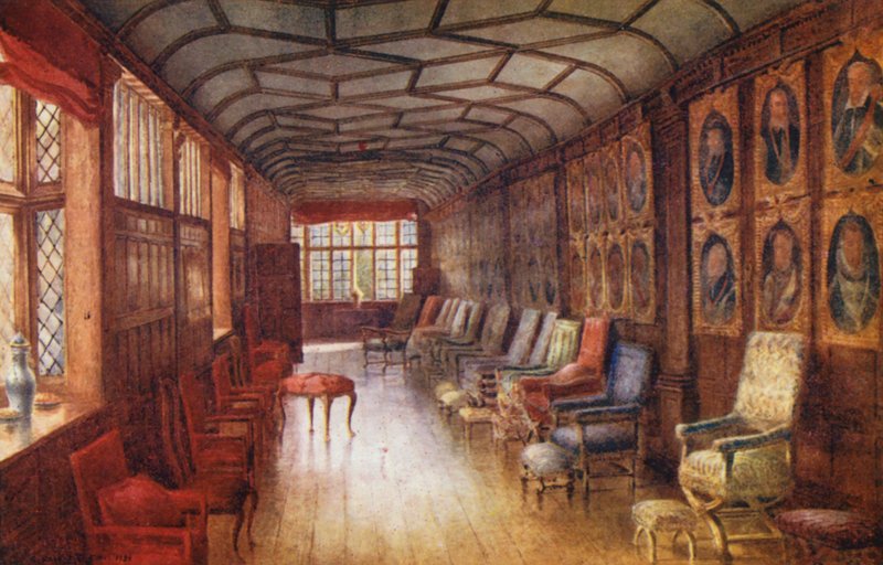 Knole House: Brown Gallery (színes litográfia) alkotó: Charles Essenhigh Corke