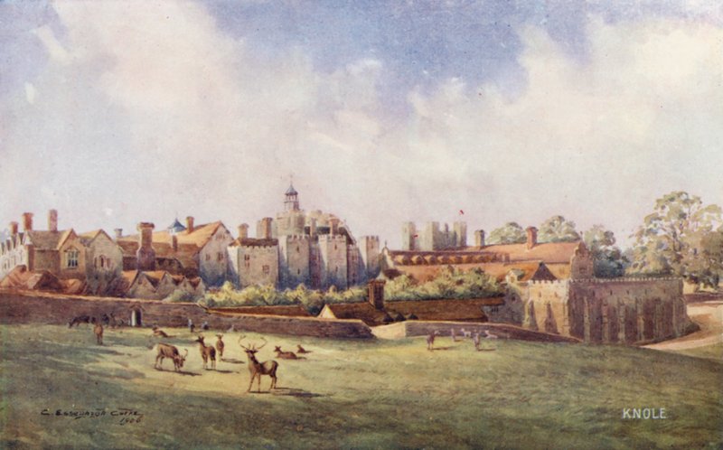 Knole House: (színes litográfia) alkotó: Charles Essenhigh Corke