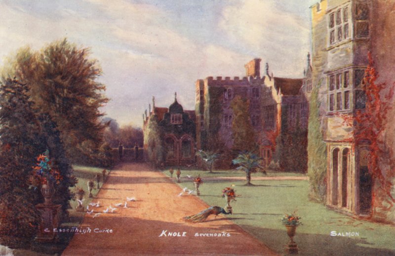 Knole House: (színes litográfia) alkotó: Charles Essenhigh Corke