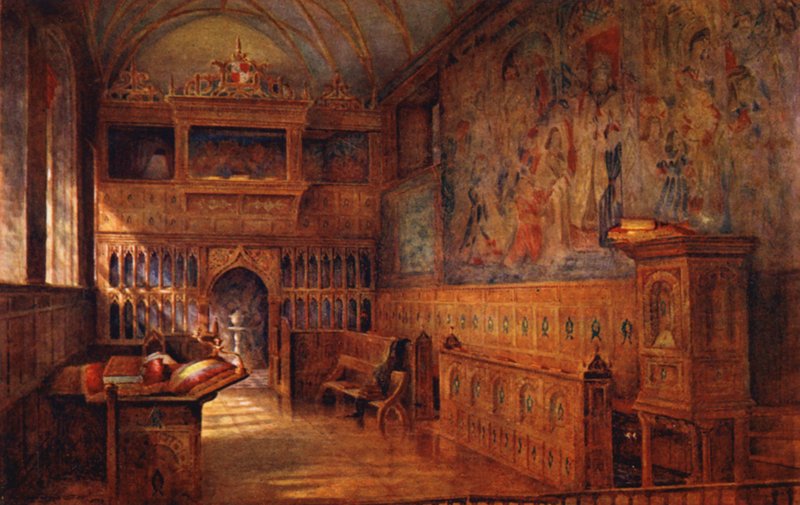 Knole House: Chapel (színes litográfia) alkotó: Charles Essenhigh Corke