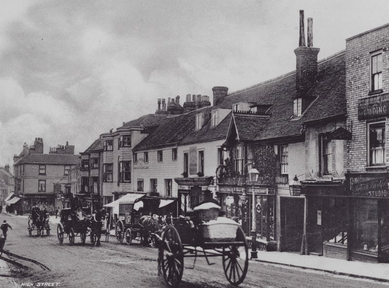 Sevenoaks: High Street (f/w fotó) alkotó: Charles Essenhigh Corke