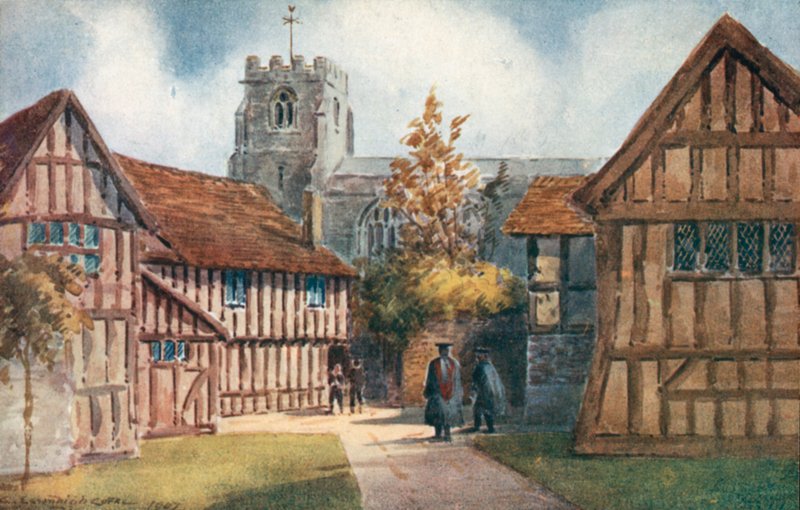 Az Old Pedagogues House, Stratford-on-Avon alkotó: Charles Essenhigh Corke