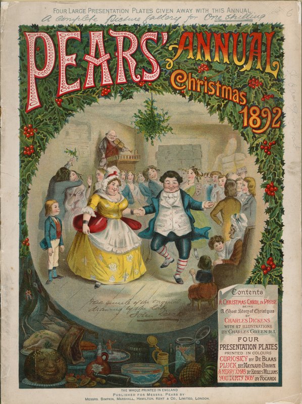 A Pears Christmas Annual címlapja, 1892 alkotó: Charles Green