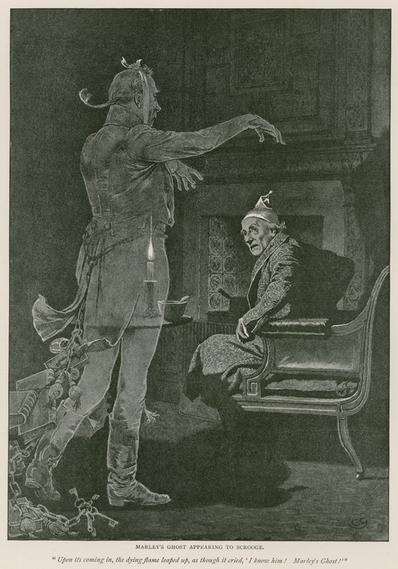 Illusztráció Charles Dickens karácsonyi énekéhez alkotó: Charles Green