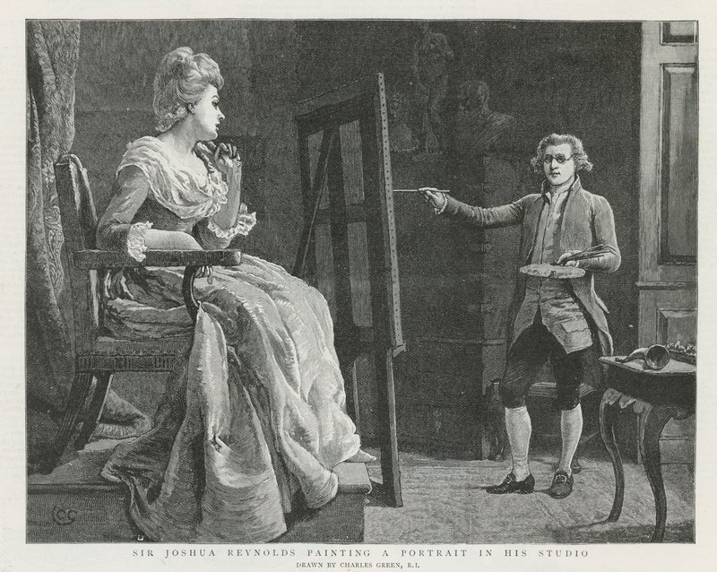 Sir Joshua Reynolds Londonban alkotó: Charles Green