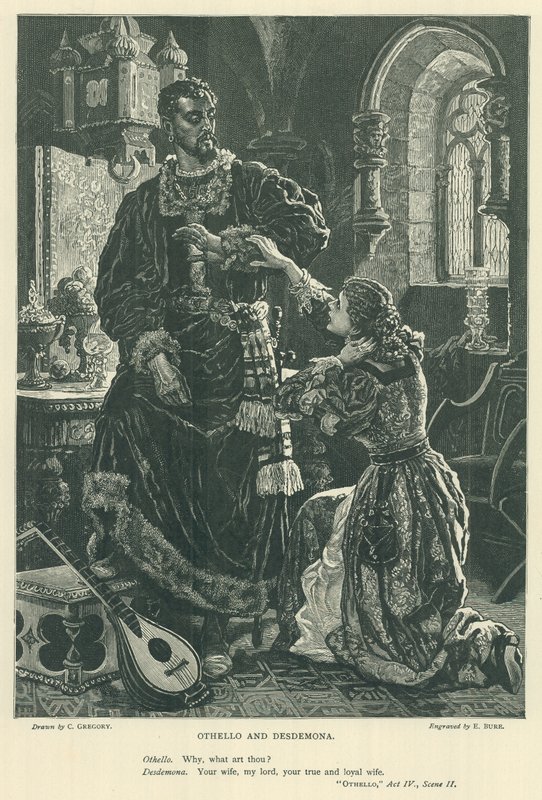 Illusztráció az Othello számára alkotó: Charles Gregory