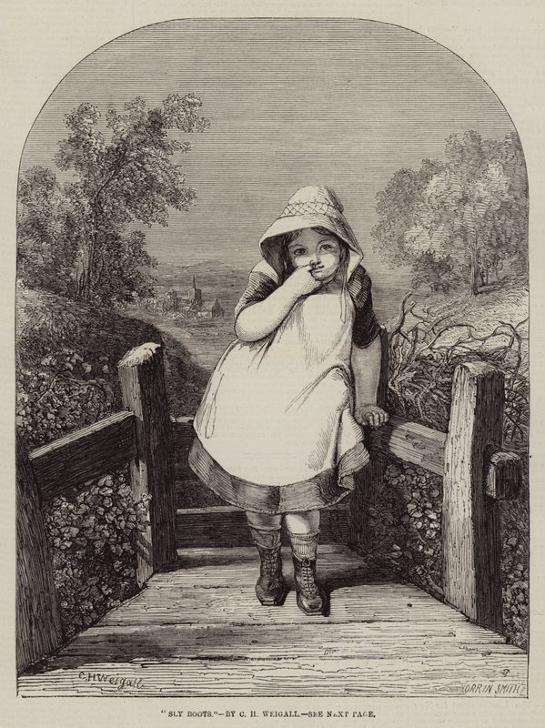 Sly Boots gravírozás alkotó: Charles Harvey Weigall