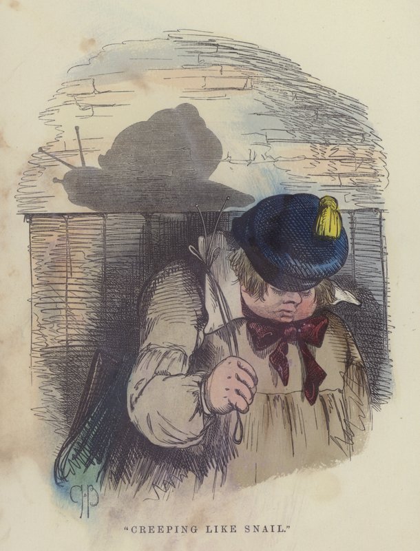 Kúszó, mint a csiga (színes metszet) alkotó: Charles Henry Bennett