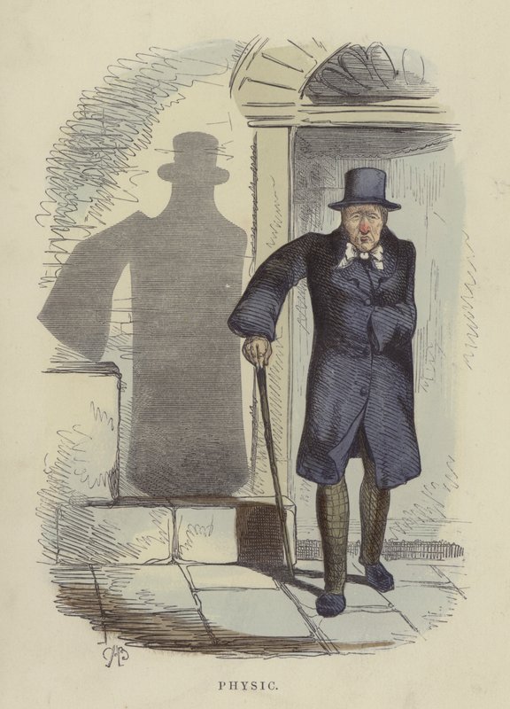 Fizikai (színes metszet) alkotó: Charles Henry Bennett