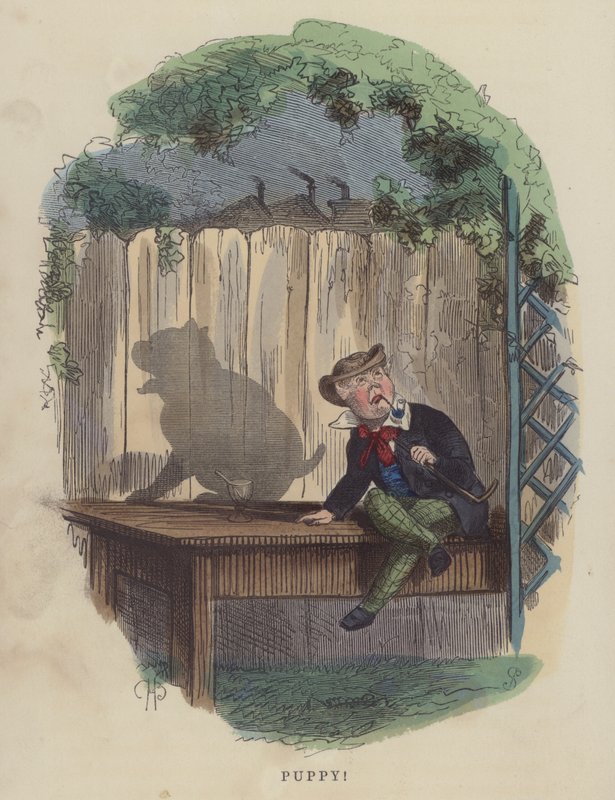 Kiskutya (színes metszet) alkotó: Charles Henry Bennett
