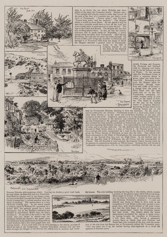Portsmouthba Nicholas Nicklebyvel és Smike-kal alkotó: Charles J. Staniland