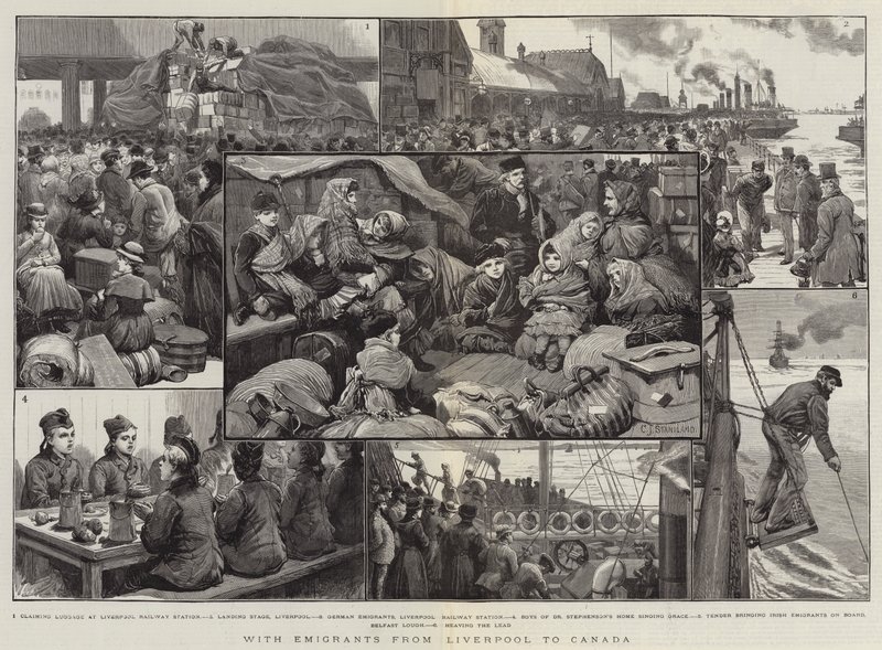 Liverpoolból Kanadába emigránsokkal alkotó: Charles J. Staniland