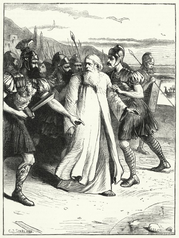 Krizosztomos János száműzetésbe vezetett alkotó: after Charles J. Staniland