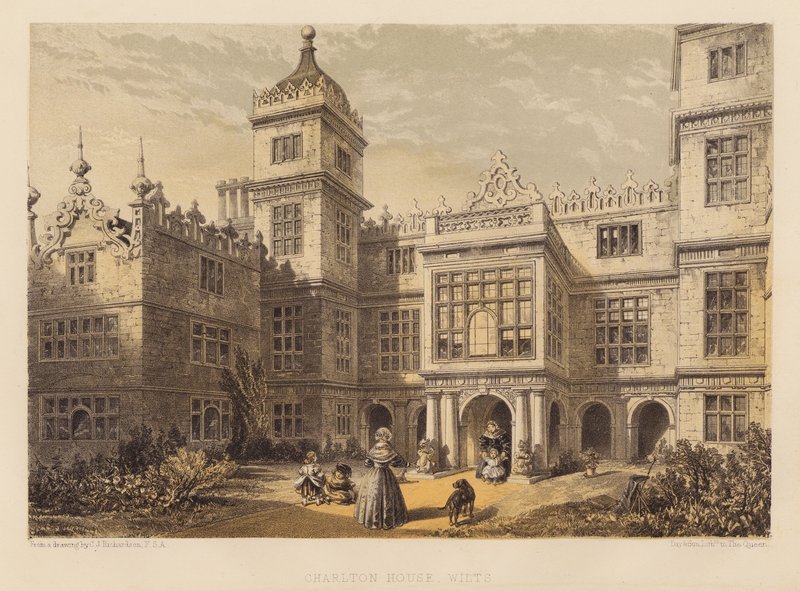 Charlton House, Wilts (akvatinta) alkotó: Charles James Richardson