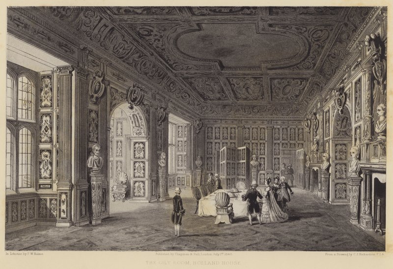 Az aranyozott szoba, Holland House alkotó: Charles James Richardson