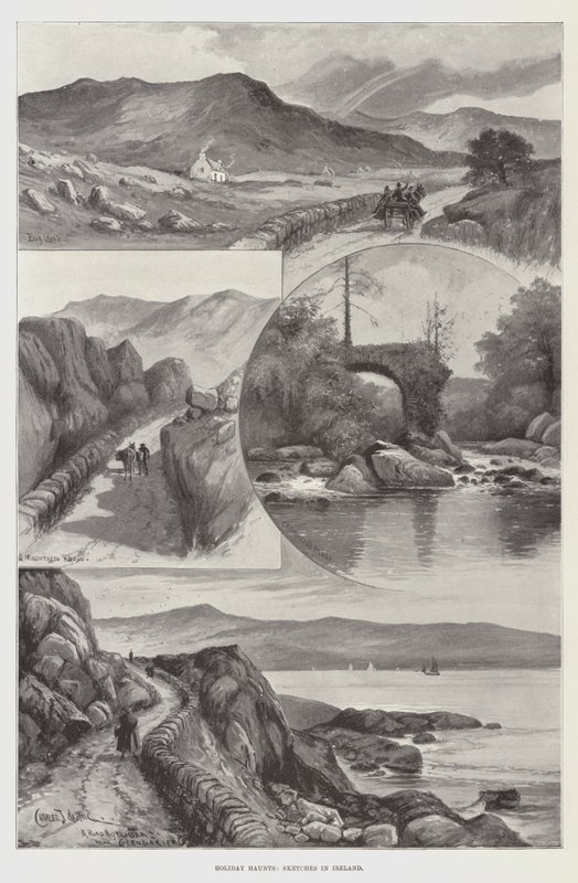 Nyaralás kísértetiesek, vázlatok Írországban alkotó: Charles John de Lacy