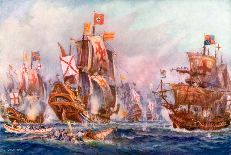Erzsébet tengerészeinek dicsőséges győzelme a spanyol Armada felett alkotó: Charles John de Lacy
