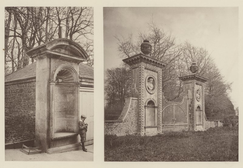 Coleshill, Berkshire, egy fülke, átjáró a hátsó bejáratnál alkotó: Charles Latham
