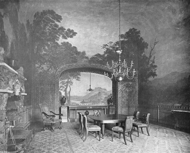 Drakelow Hall: A festett étkező alkotó: Charles Latham