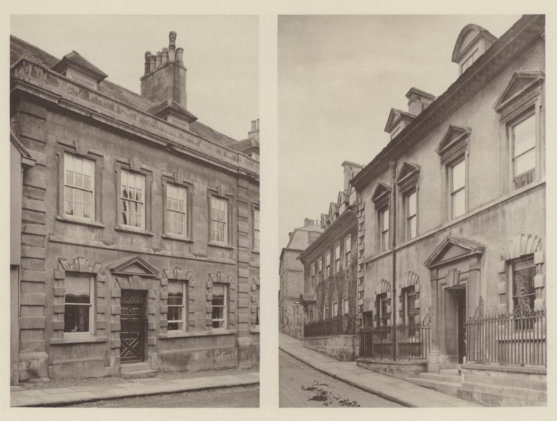 Házak: Stamford, Lincolnshire, High Street, St Martins, Barn Hill alkotó: Charles Latham