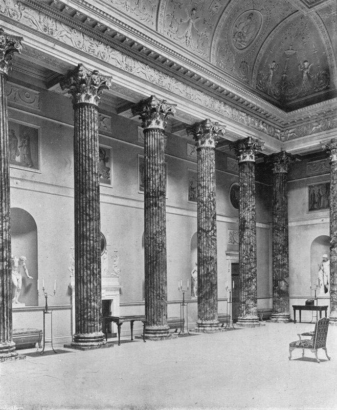 Kedleston Hall: The Marble Hall (f/w fotó) alkotó: Charles Latham