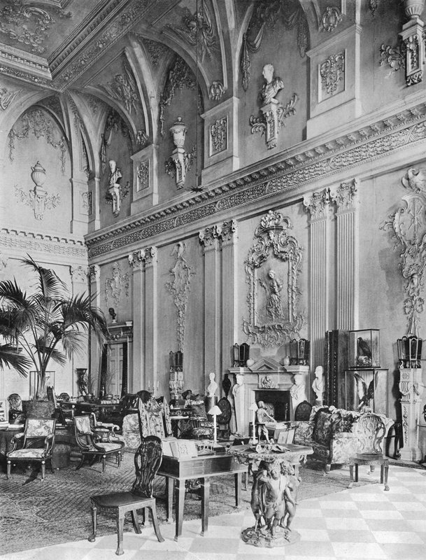 Ragley Hall: A nagyterem, északi oldal alkotó: Charles Latham