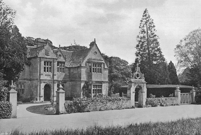 Stibbington Hall nyugatról alkotó: Charles Latham