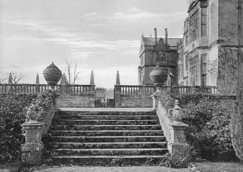 A teraszlépcső a Sunk Privy Gardenből alkotó: Charles Latham