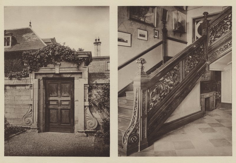 Thorpe Hall, Peterborough, Stables oldalsó bejárata, a lépcsőház alkotó: Charles Latham