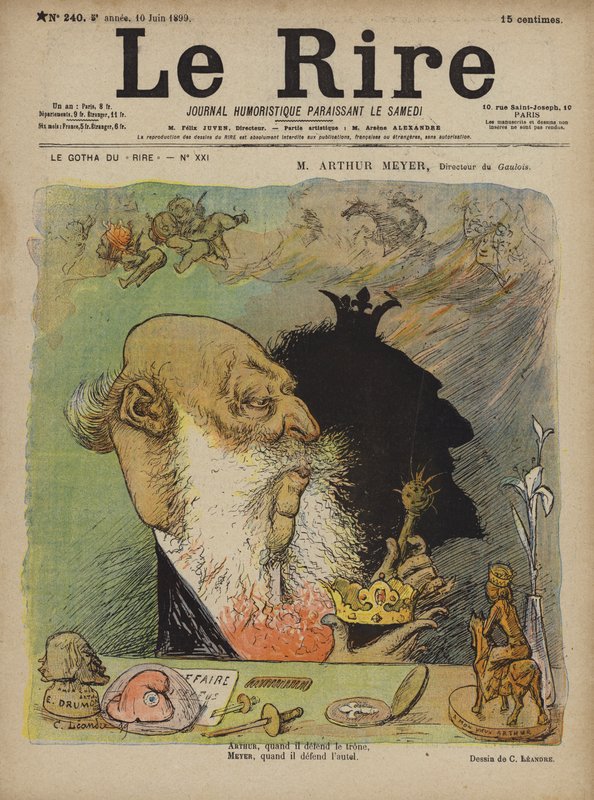 Arthur Meyer, a Le Rire illusztrációja alkotó: Charles Leandre