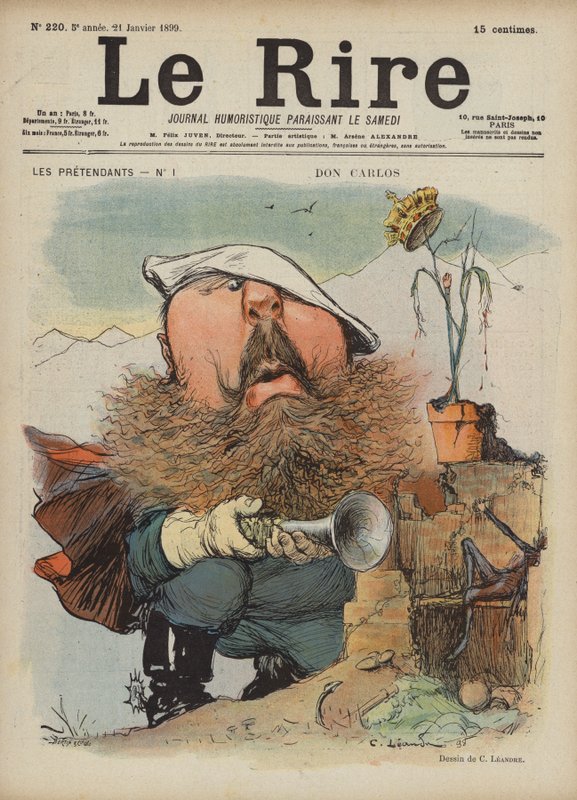 Don Carlos, Le Rire illusztrációja alkotó: Charles Leandre