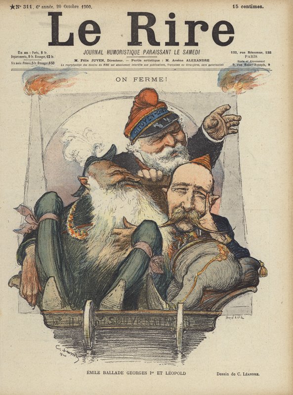 Illusztráció Le Rire alkotó: Charles Leandre