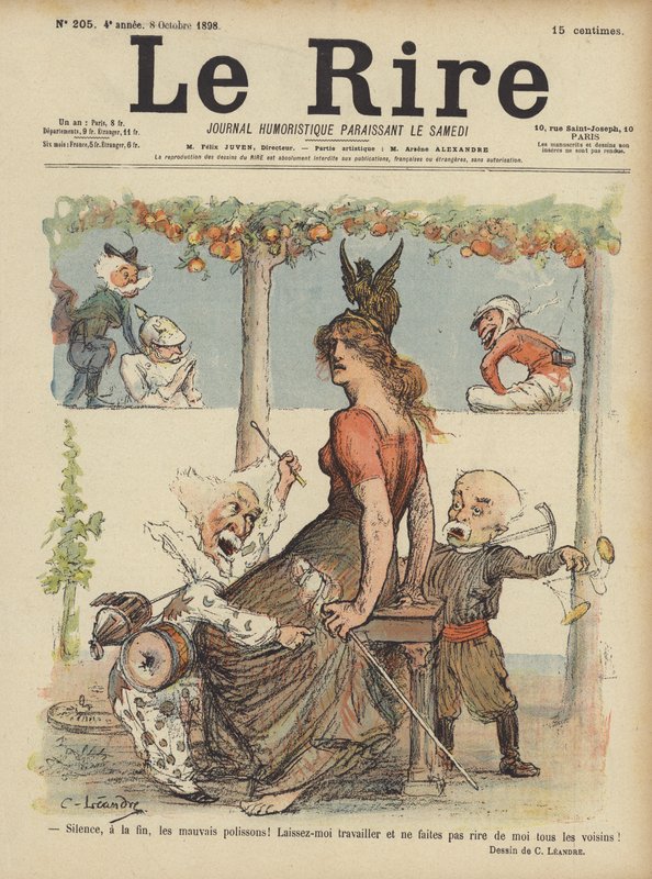 Illusztráció Le Rire alkotó: Charles Leandre