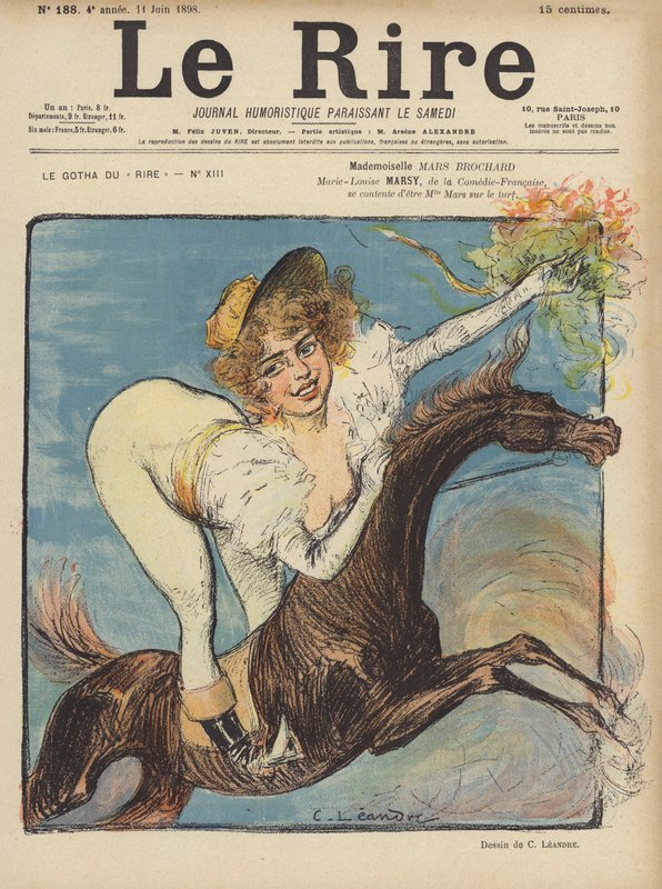 Illusztráció Le Rire alkotó: Charles Leandre
