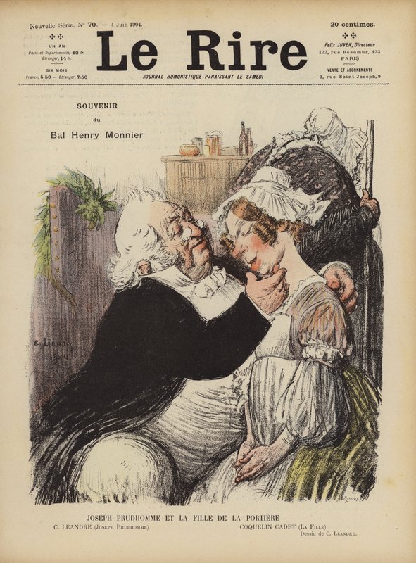 Illusztráció Le Rire alkotó: Charles Leandre