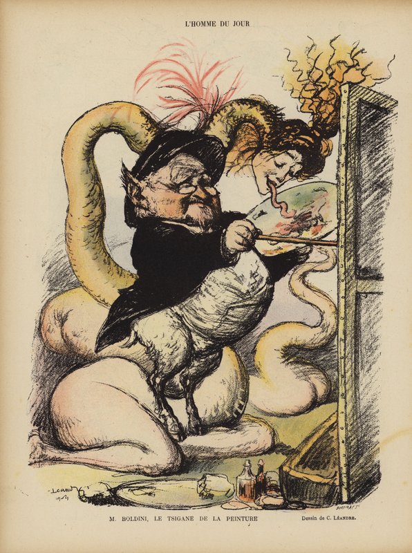 Illusztráció Le Rire alkotó: Charles Leandre