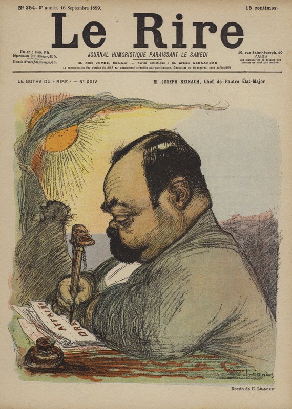 Joseph Reinach, a Le Rire illusztrációja alkotó: Charles Leandre